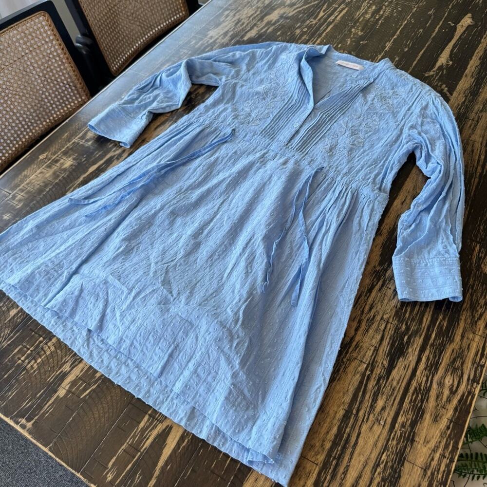 See by Chloé - Light Blue Chambray Tie Dress – Size Mediu - Picture 4 of 17